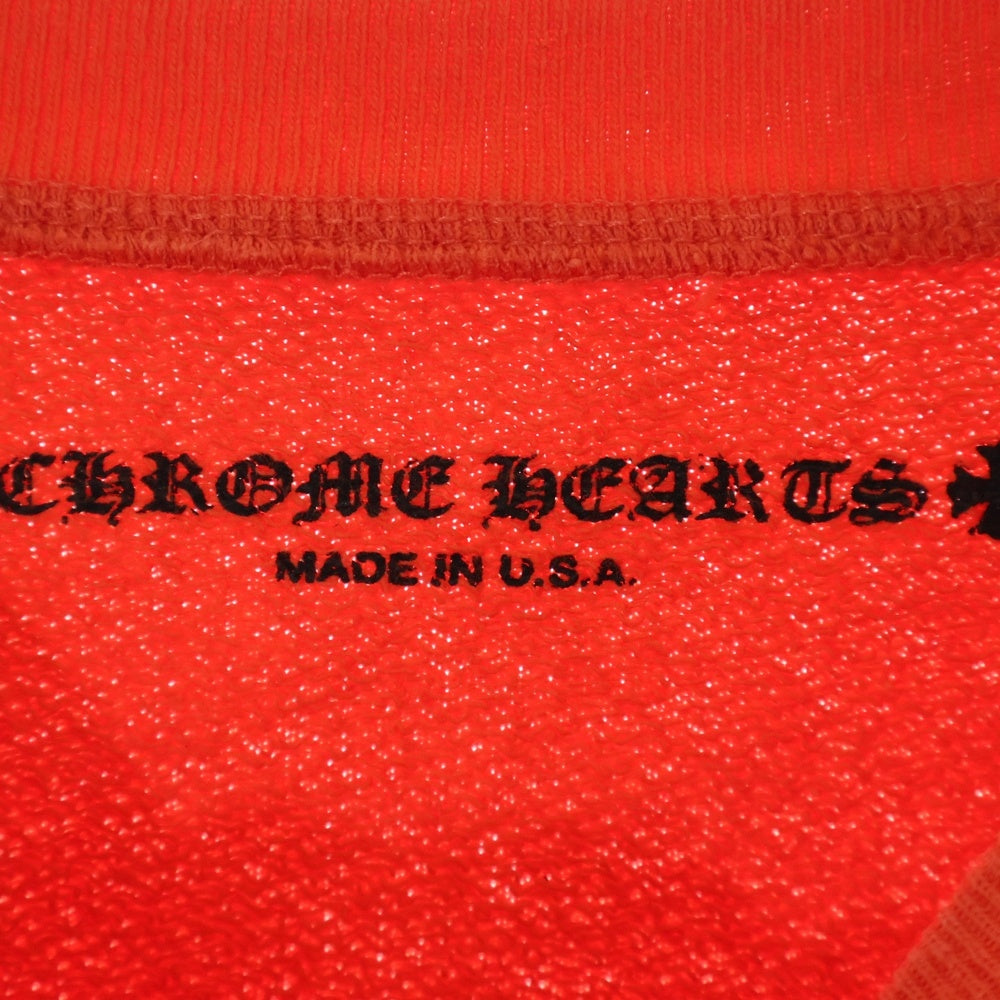 CHROME HEARTS(クロムハーツ) 23SS ×MATTY BOY SPARK THE HEART SWTSHRT マッティボーイ プロスパーク ザ ハート プリント クルーネックスウェットトレーナー レッド