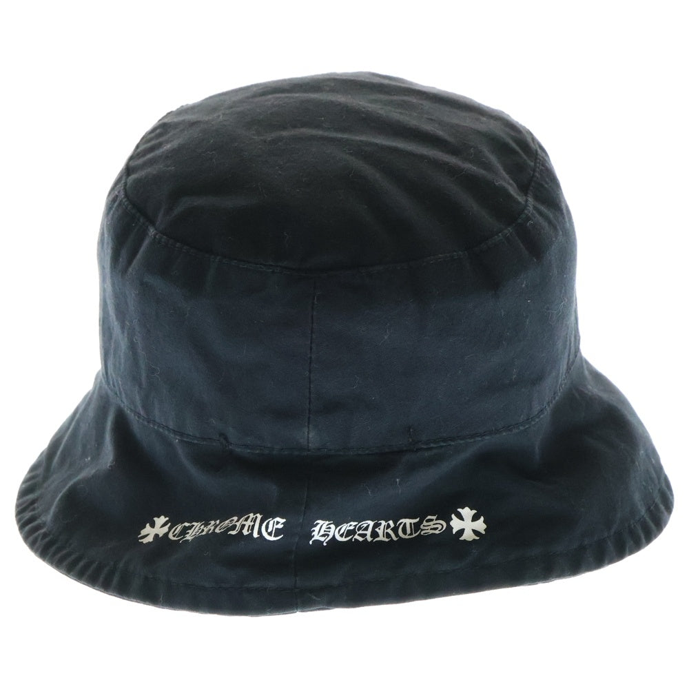 CHROME HEARTS(クロムハーツ) RS3 ロゴプリント バケットハット 帽子 ブラック