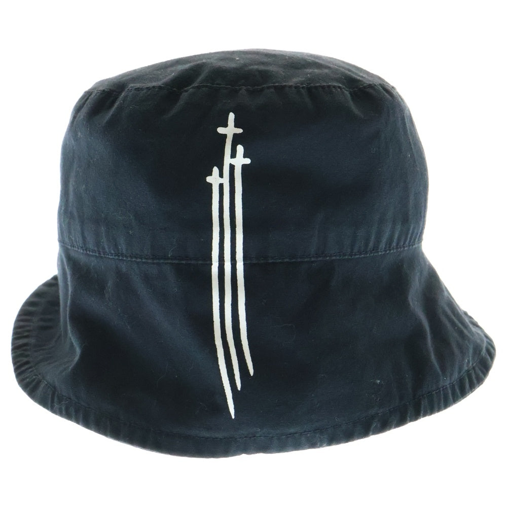 CHROME HEARTS(クロムハーツ) RS3 ロゴプリント バケットハット 帽子 ブラック