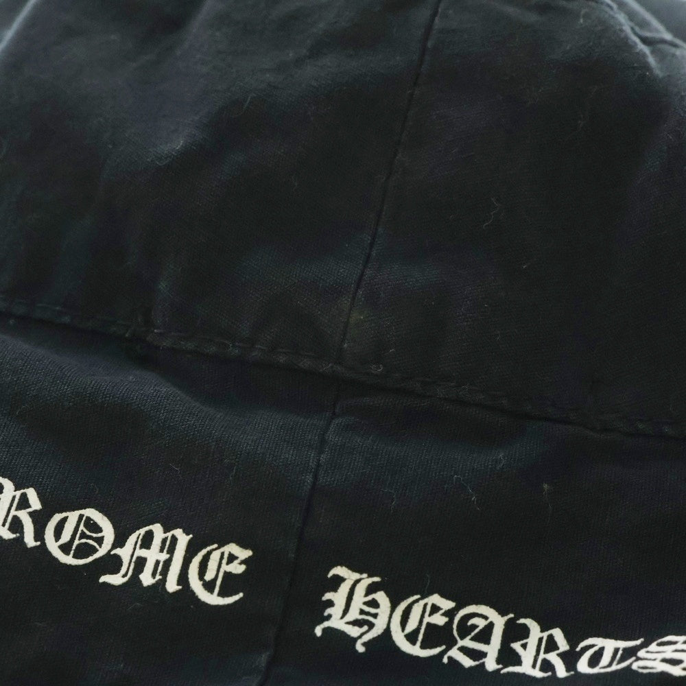 CHROME HEARTS(クロムハーツ) RS3 ロゴプリント バケットハット 帽子 ブラック
