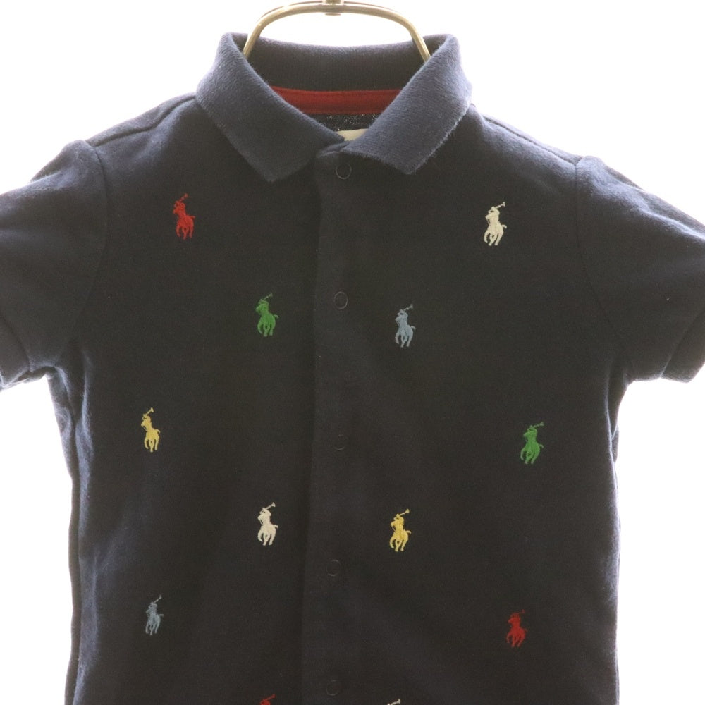 POLO RALPH LAUREN(ポロラルフローレン) ロゴ刺繍 ロンパース キッズ