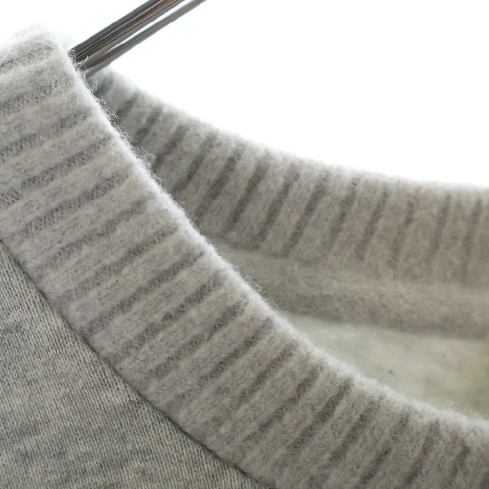 FEAR OF GOD ESSENTIALS(フィアオブゴッド エッセンシャルズ) ×Ermenegildo Zegna エルメネジルドゼニア アップリケロゴ クルーネックスウェットシャツ グレー