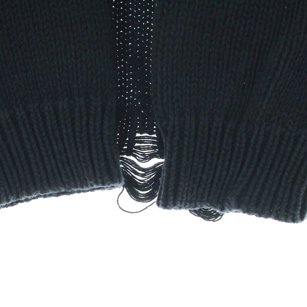 ASKYURSELF(アスクユアセルフ) Chunky Banned Knit Cardigan チャンキー ニットカーディガン ブラック