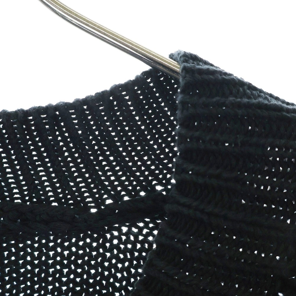 ASKYURSELF(アスクユアセルフ) Chunky Banned Knit Cardigan チャンキー ニットカーディガン ブラック