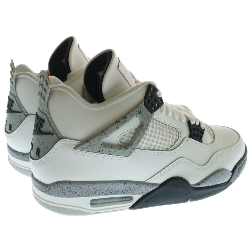 NIKE(ナイキ) AIR JORDAN 4 RETRO WHITE CEMENT SUMMIT WHITE エアジョーダン 4 レトロ サミットホワイト FV5029 100 US10/28cm