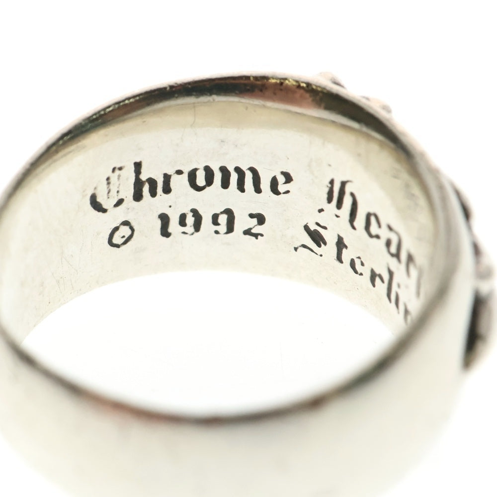 CHROME HEARTS(クロムハーツ) FLRL CRS P DMND フローラルクロス PAVEダイヤ シルバーリング