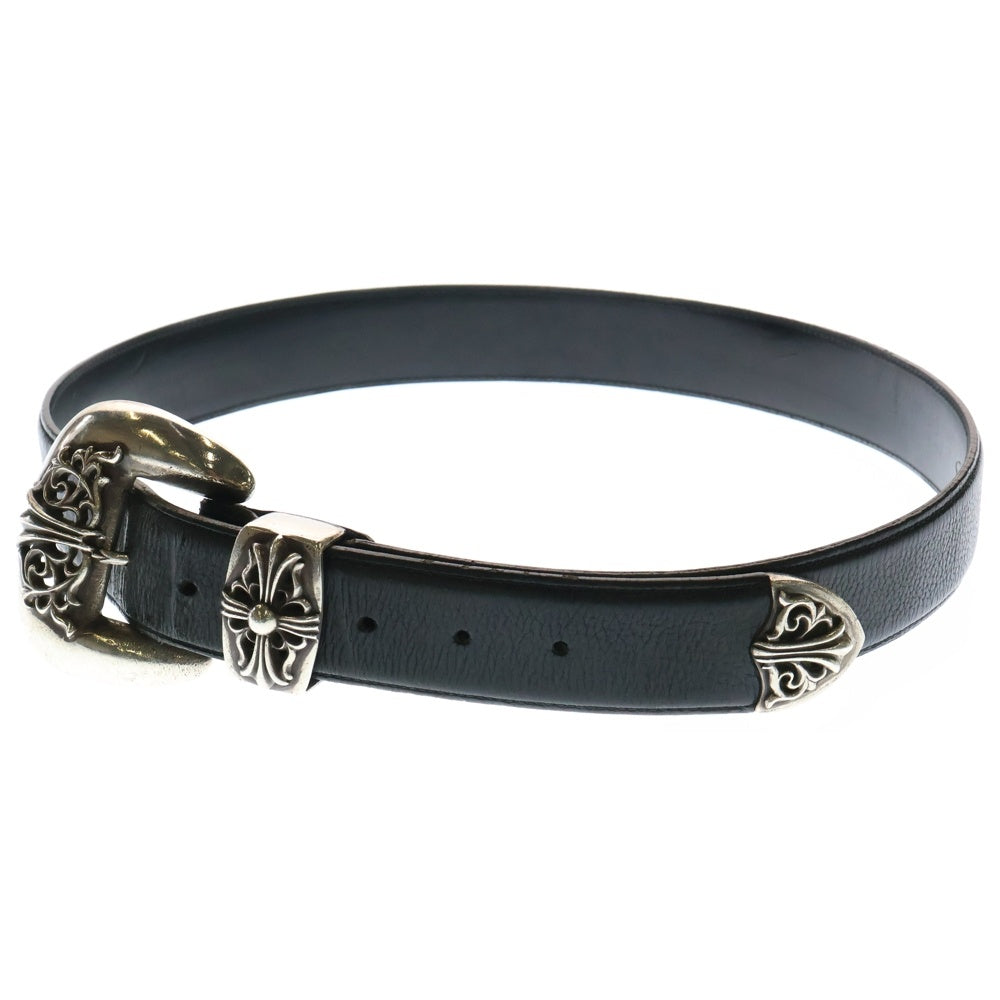 CHROME HEARTS(クロムハーツ) BLT CLASSIC 3PC1.5inch クラシック 3PC レザーベルト シルバー