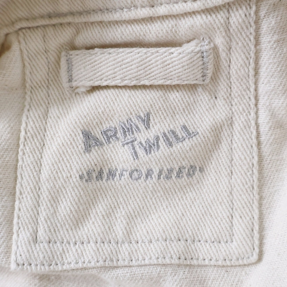 ARMY TWILL(アーミーツイル) ARMY TWILL アーミーツイル コットン トラッカージャケット ホワイト AM-2514002