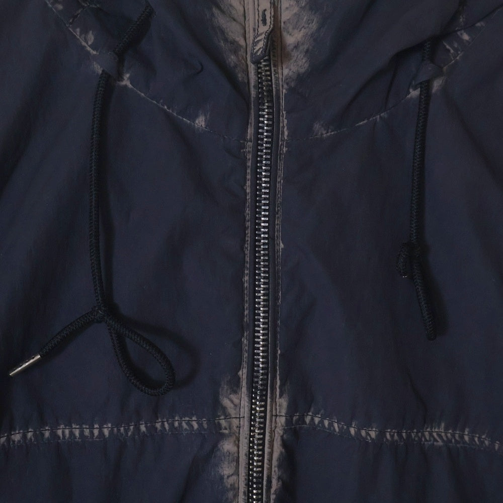 Ten C(テンシー) Mid Layer オーバーダイ フーデッド ナイロンアノラック ジャケット ブラック TC-J1618