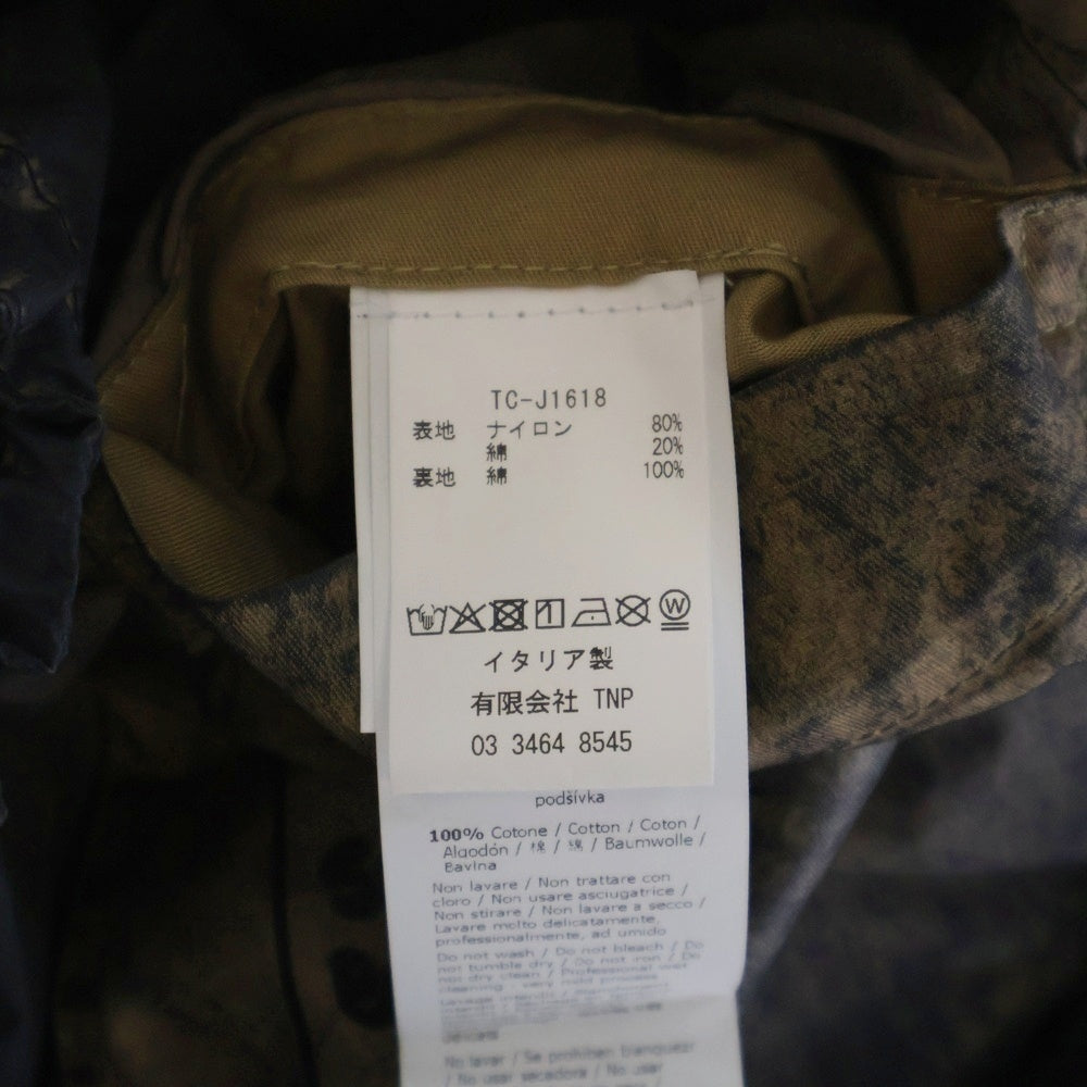 Ten C(テンシー) Mid Layer オーバーダイ フーデッド ナイロンアノラック ジャケット ブラック TC-J1618