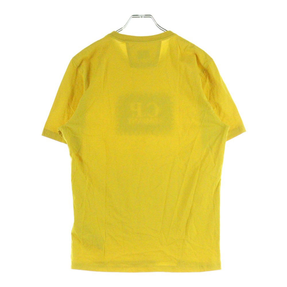 C.P. Company(シーピーカンパニー) フロントロゴプリント 半袖クルーネックTシャツカットソー 12CMTS042A イエロー