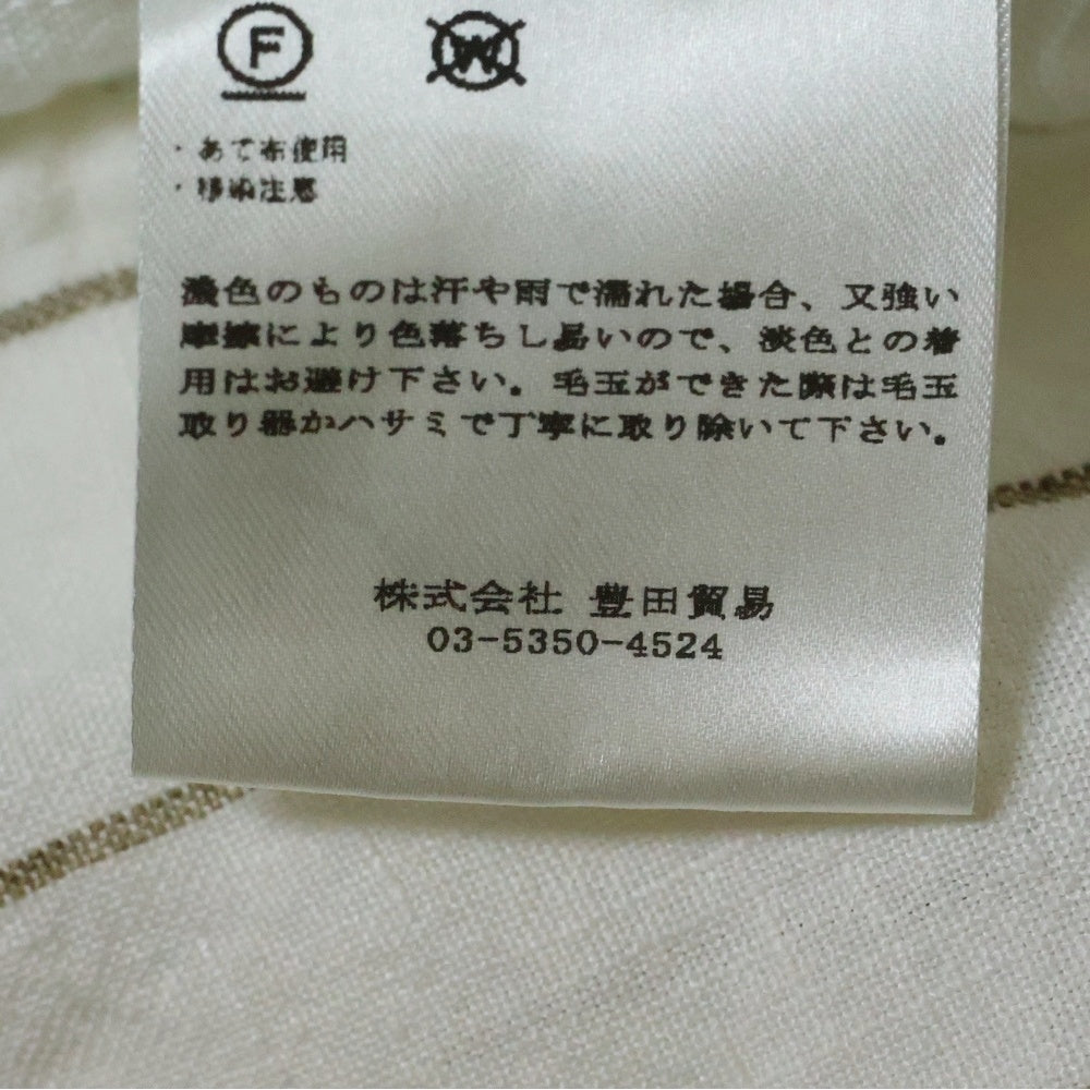 LARDINI(ラルディーニ) FABRIC ストライプ柄 テーラードジャケット ホワイト JZLJM56