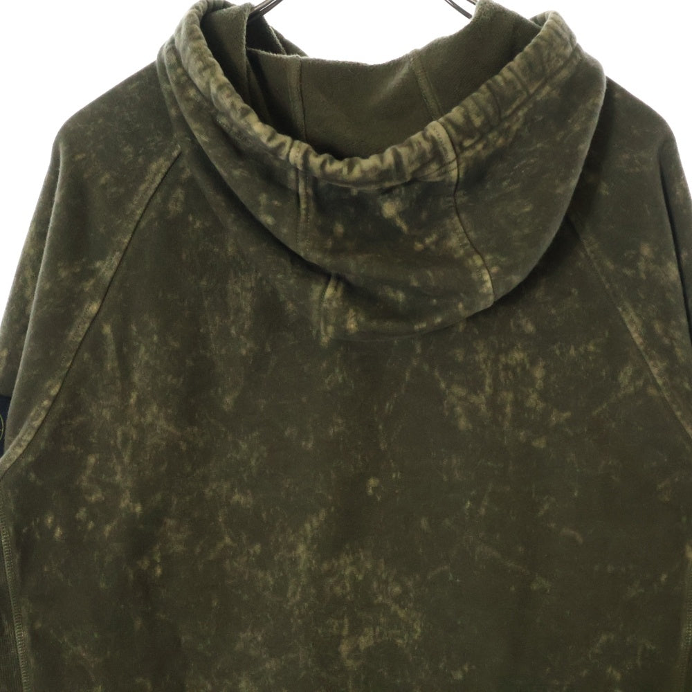 STONE ISLAND(ストーンアイランド) 21AW アシッドウォッシュ ロゴパッチ プルオーバースウェットパーカー 751561338 ブラウン
