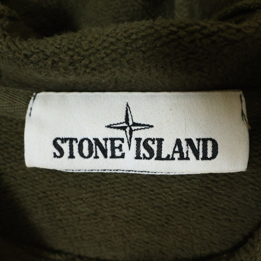 STONE ISLAND(ストーンアイランド) 21AW アシッドウォッシュ ロゴパッチ プルオーバースウェットパーカー 751561338 ブラウン
