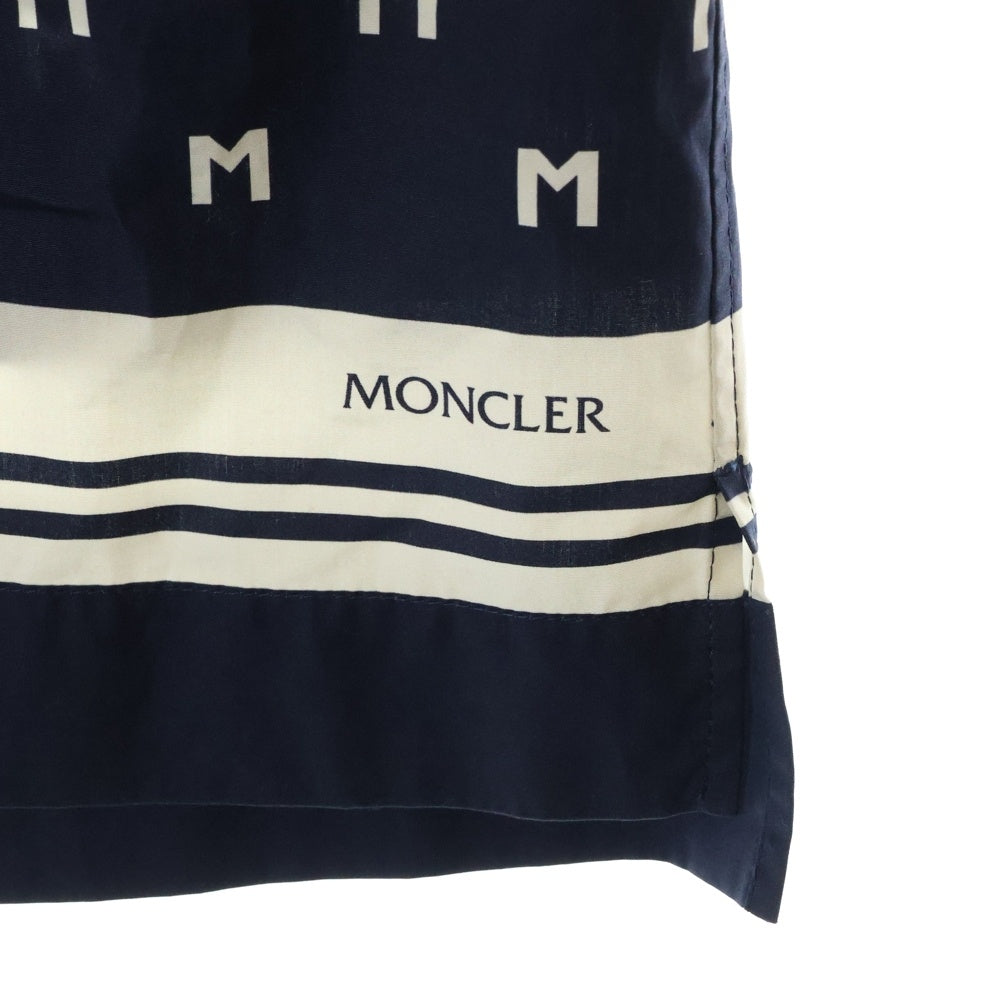 MONCLER(モンクレール) モノグラム ショートスリーブ半袖開襟シャツ ネイビー J10912F00010