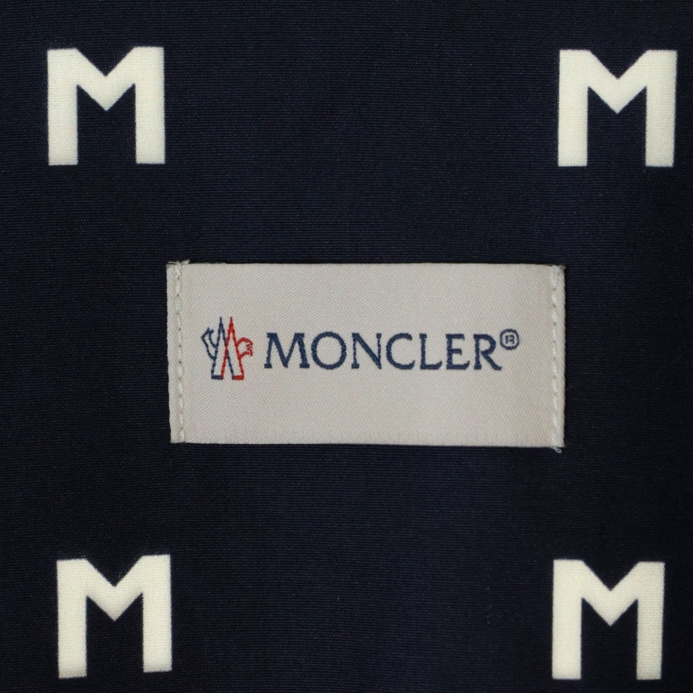 MONCLER(モンクレール) モノグラム ショートスリーブ半袖開襟シャツ ネイビー J10912F00010