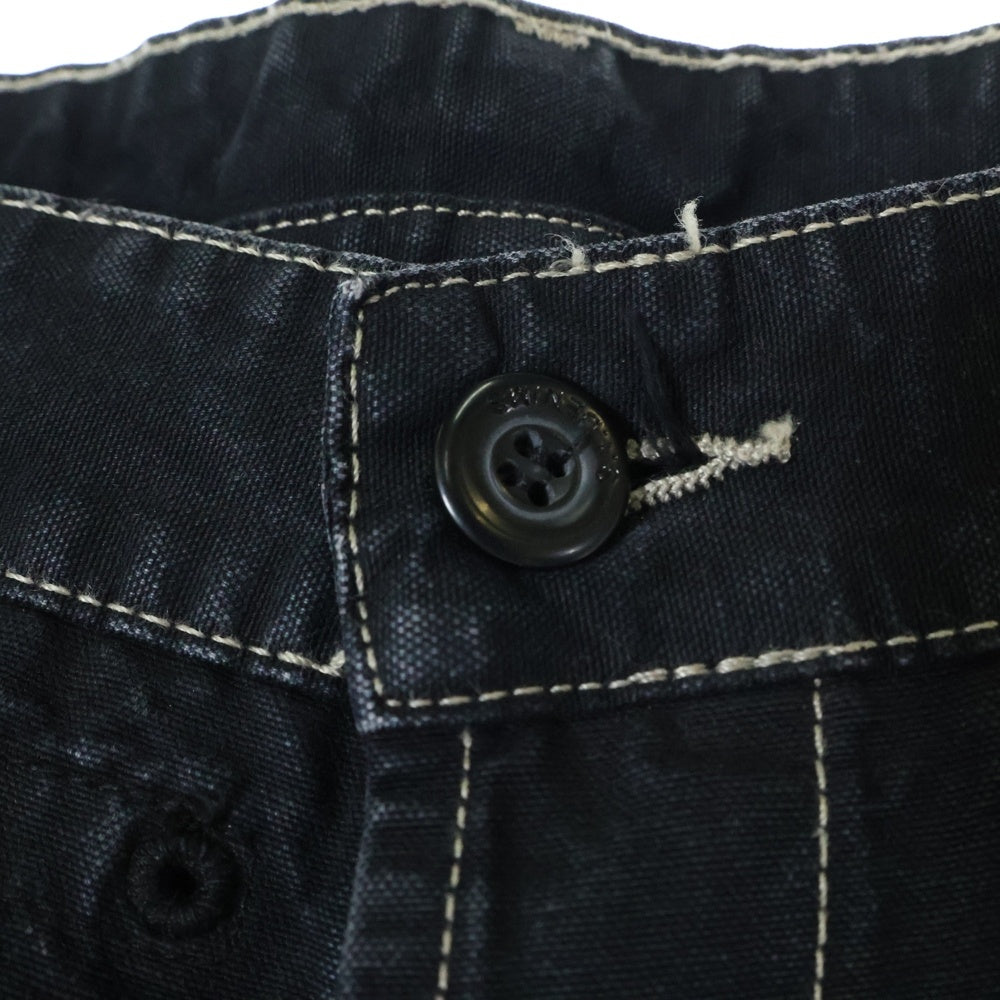 STONE ISLAND(ストーンアイランド) ロゴプリント カーゴパンツ 45143DKN ブラック