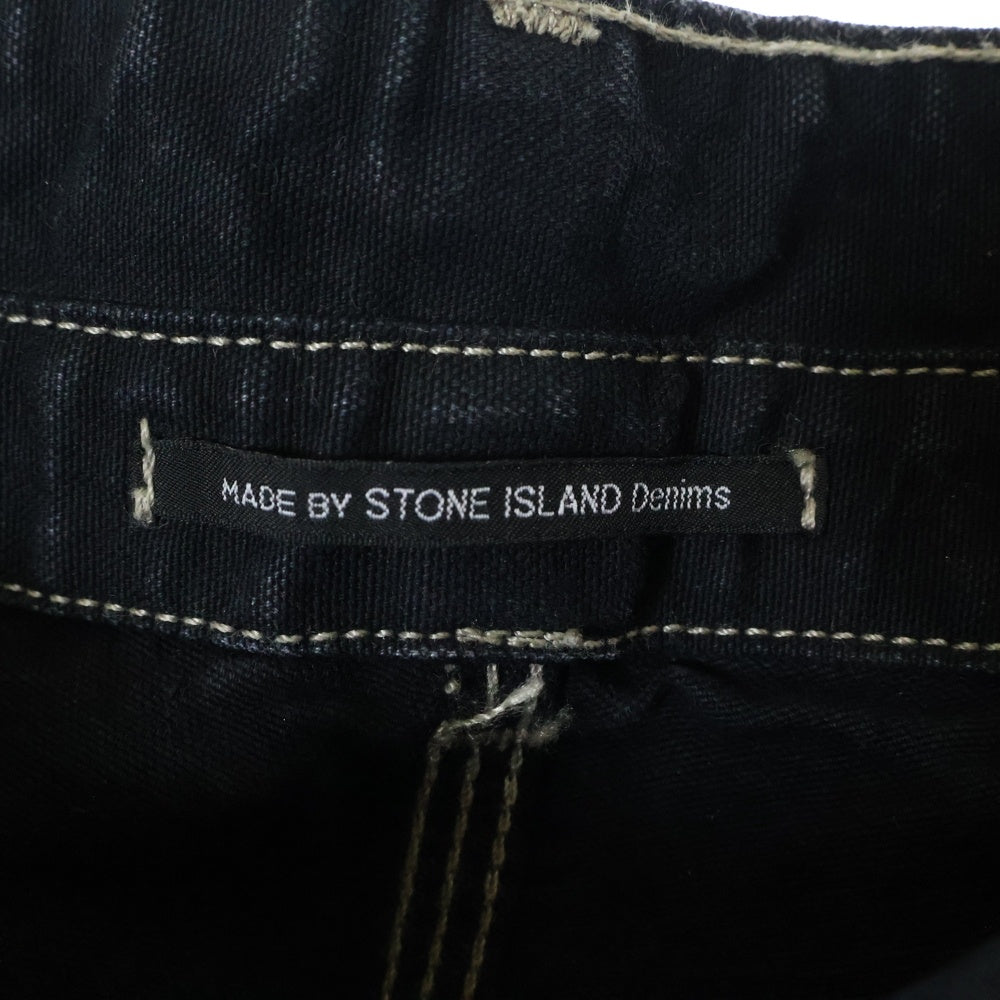 STONE ISLAND(ストーンアイランド) ロゴプリント カーゴパンツ 45143DKN ブラック