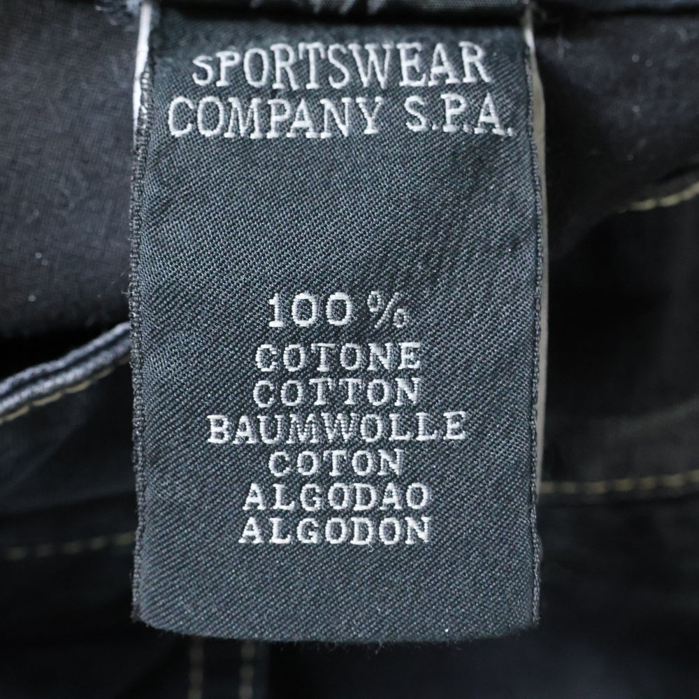 STONE ISLAND(ストーンアイランド) ロゴプリント カーゴパンツ 45143DKN ブラック