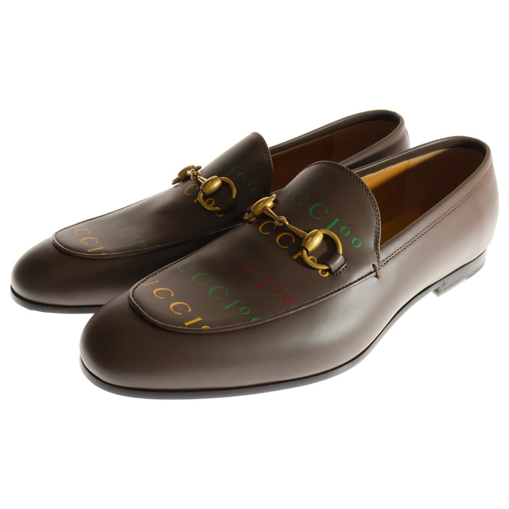GUCCI(グッチ) ホースビット レザー ローファー 677069 ブラウン