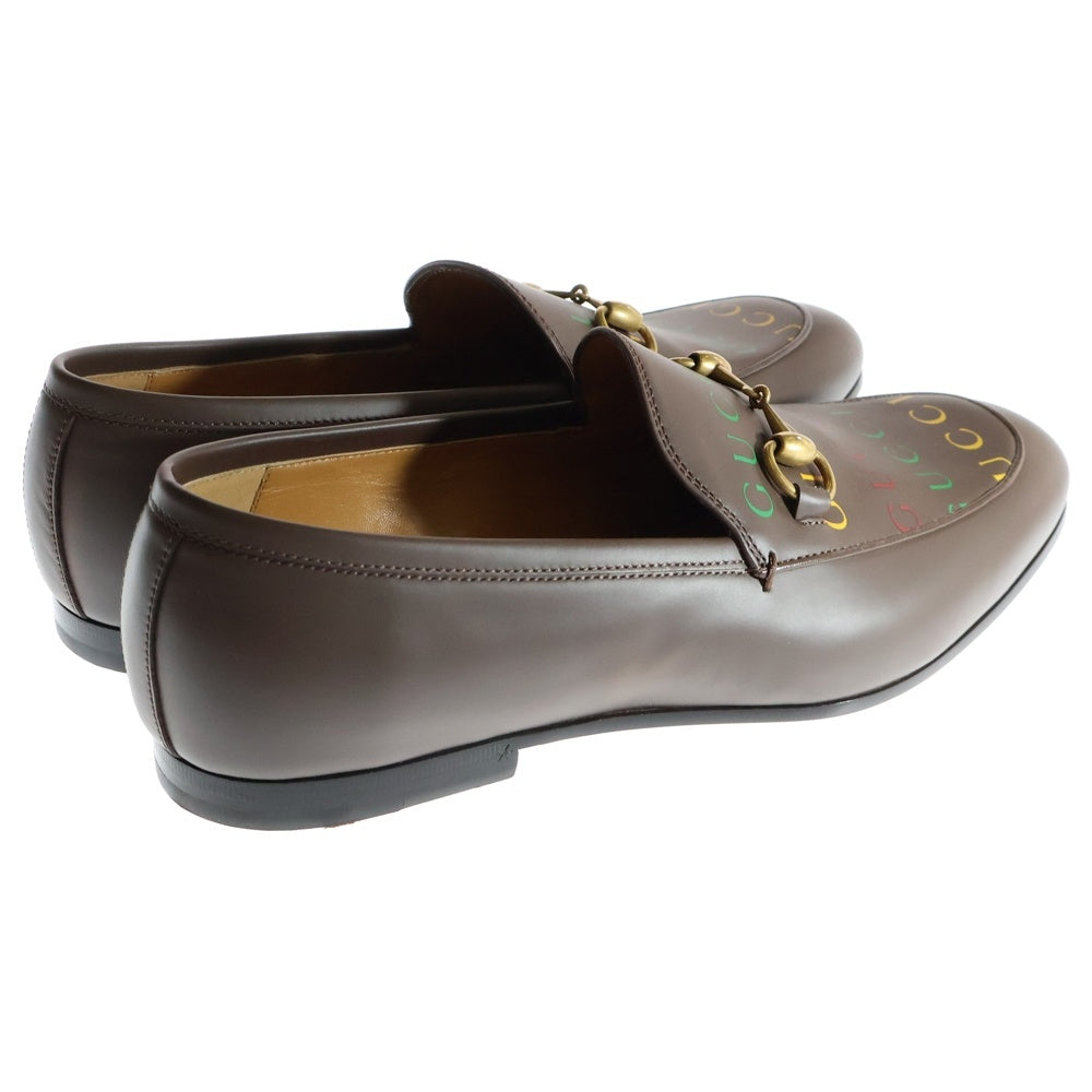 GUCCI(グッチ) ホースビット レザー ローファー 677069 ブラウン
