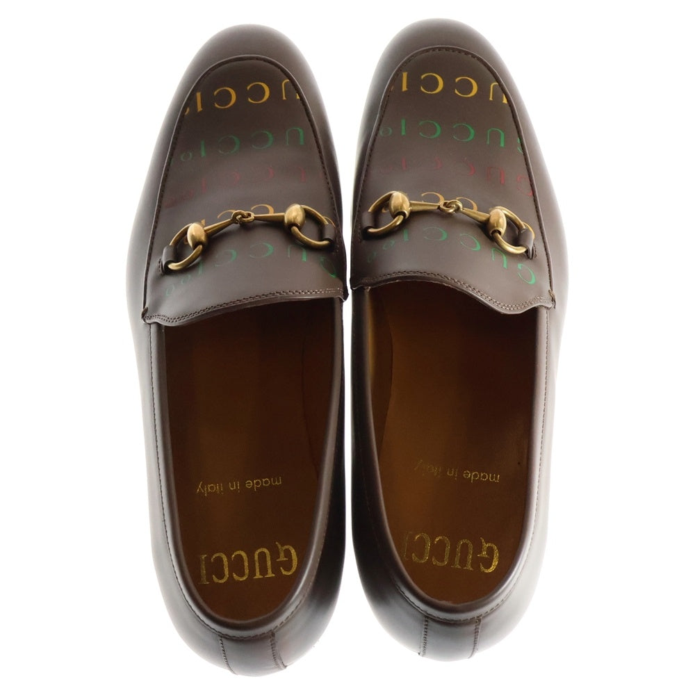 GUCCI(グッチ) ホースビット レザー ローファー 677069 ブラウン