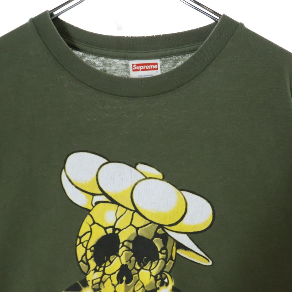 SUPREME(シュプリーム) 01SS Ultimate Breaks And Beats Skull Tee スカルプリント 半袖クルーネックTシャツカットソー カーキ