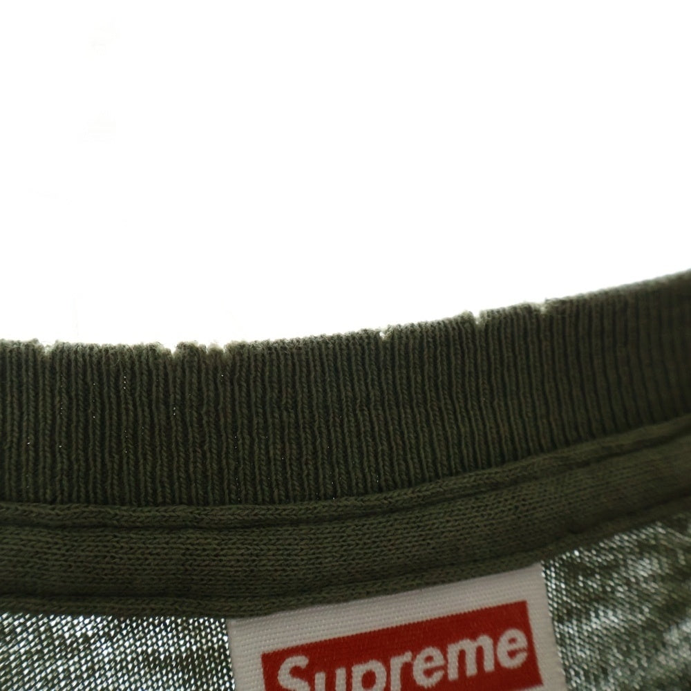 SUPREME(シュプリーム) 01SS Ultimate Breaks And Beats Skull Tee スカルプリント 半袖クルーネックTシャツカットソー カーキ