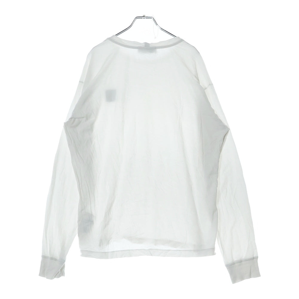 STONE ISLAND(ストーンアイランド) ロゴパッチ クルーネック長袖Tシャツ ホワイト 101522713