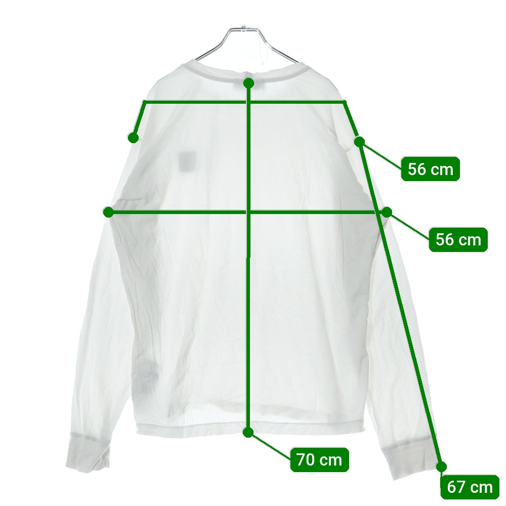 STONE ISLAND(ストーンアイランド) ロゴパッチ クルーネック長袖Tシャツ ホワイト 101522713
