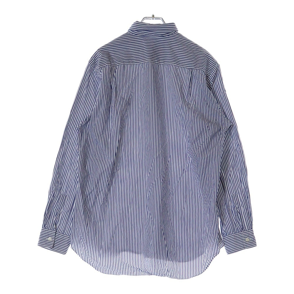 PLAY COMME des GARCONS(プレイコムデギャルソン) STRIPED SHIRT ハートロゴ ストライプシャツ AZ-B018 ブルー