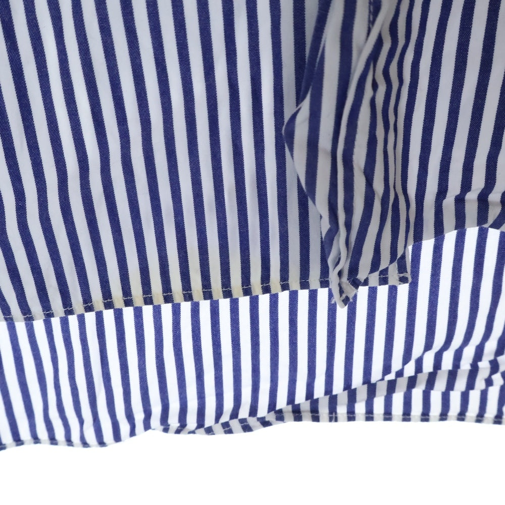 PLAY COMME des GARCONS(プレイコムデギャルソン) STRIPED SHIRT ハートロゴ ストライプシャツ AZ-B018 ブルー