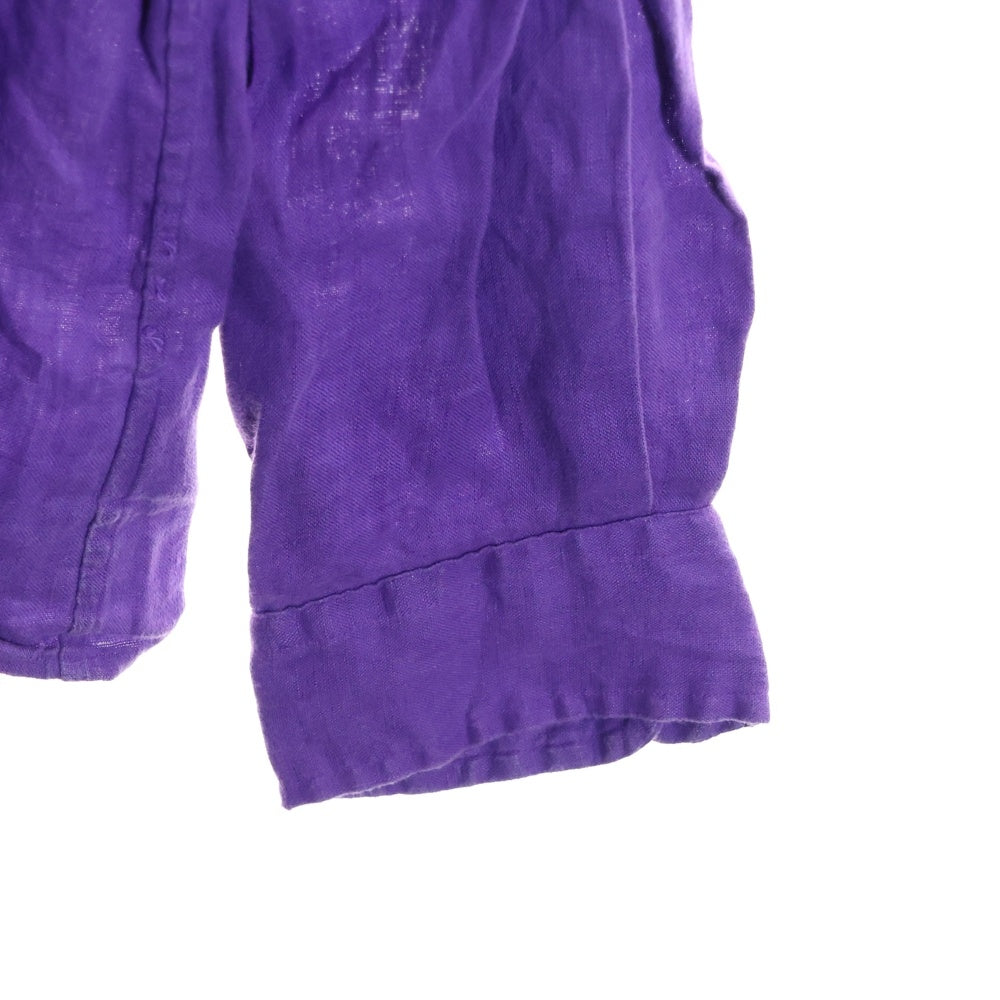 POLO RALPH LAUREN(ポロラルフローレン) ロゴ刺繍 長袖ボタンシャツ パープル