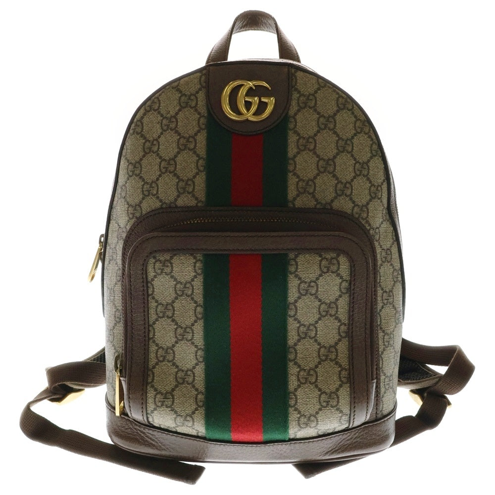 GUCCI(グッチ) GGスプリーム 総柄バッグパック ブラウン 547965