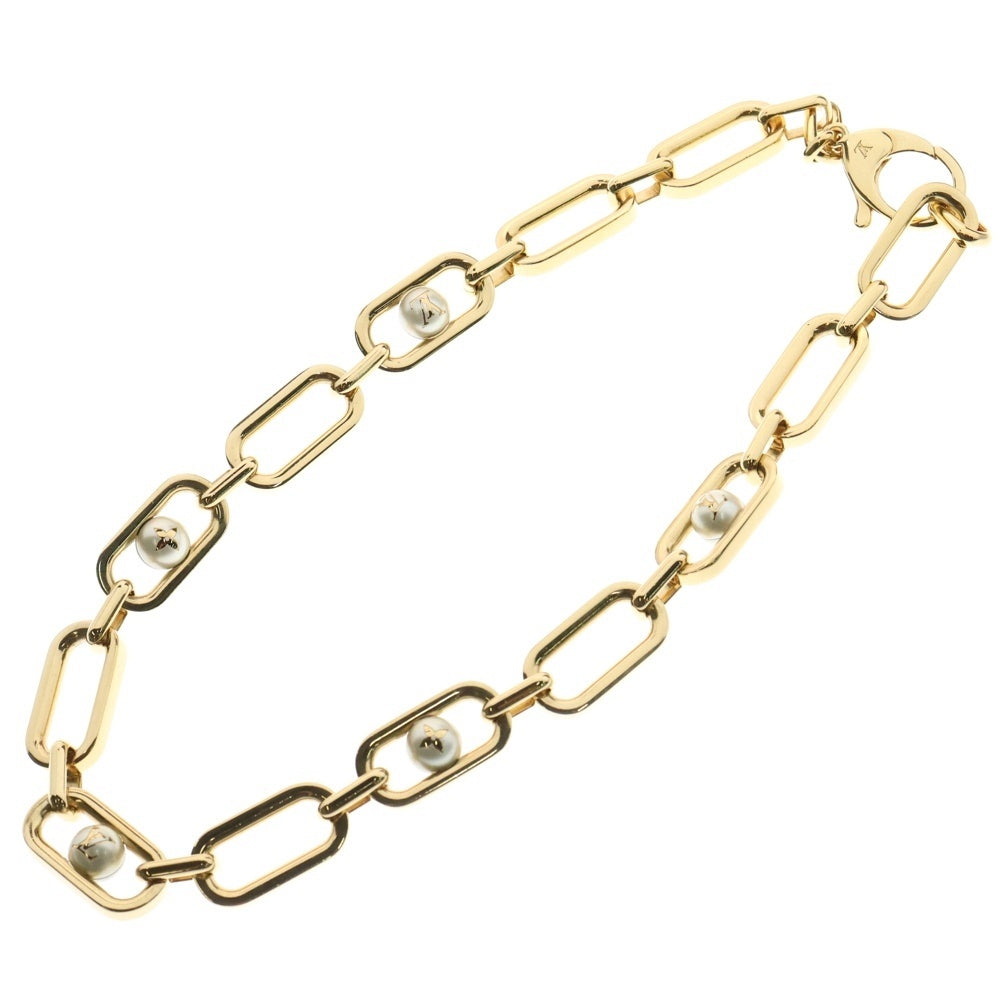 LOUIS VUITTON(ルイヴィトン) マイLV ゴールドチェーンパール ネックレス M01452 ゴールド