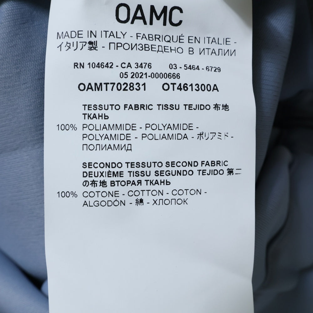 OAMC(オーエーエムシー) 21AW PLATEAU TRACKJACLET ジップアップ トラックジャケット ブルー OAMT702831
