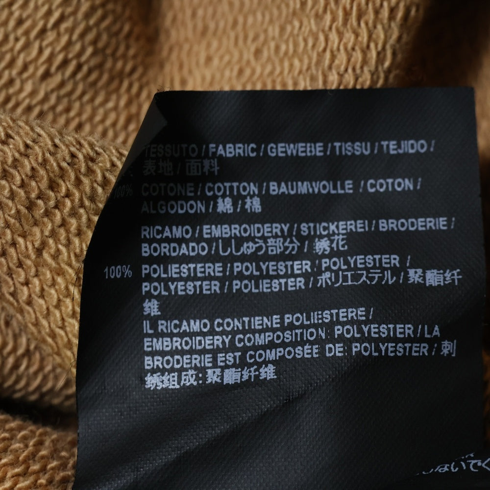 BALENCIAGA(バレンシアガ) ブリーチ加工HOMME刺繍オーバーサイズスウェット ブラック/ブラウン 486095 TWK44