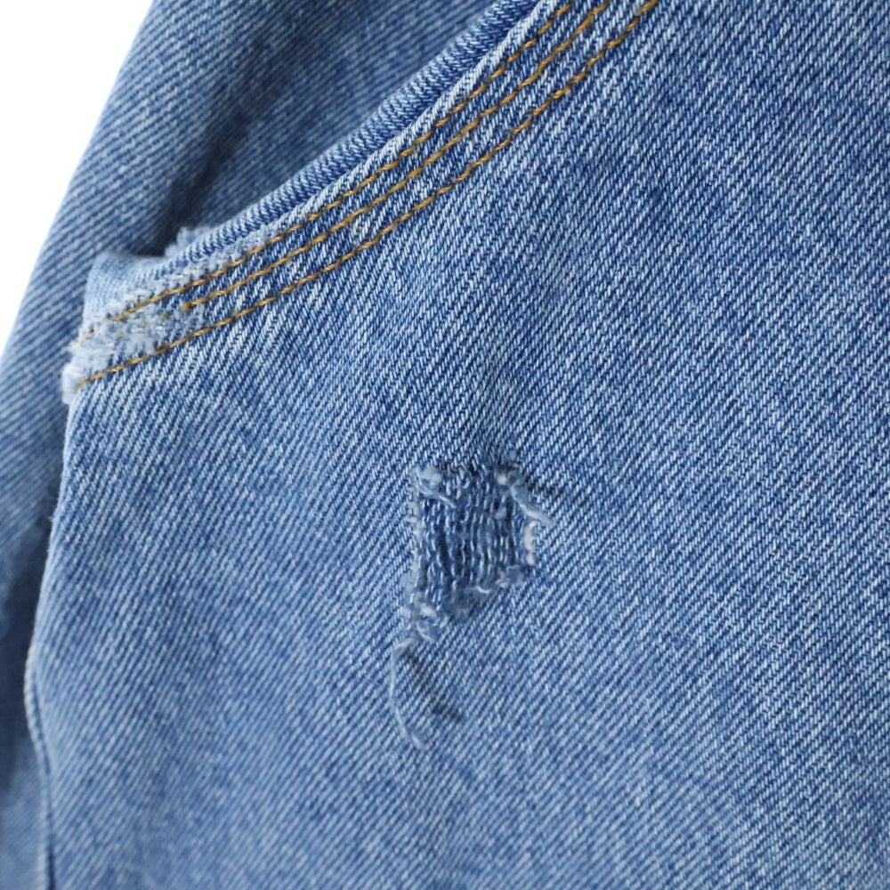 HED MAYNER(ヘドメイナー) 22AW DESTROYED DENIM SHIRT ダメージ加工 デニムジャケット HM00D13