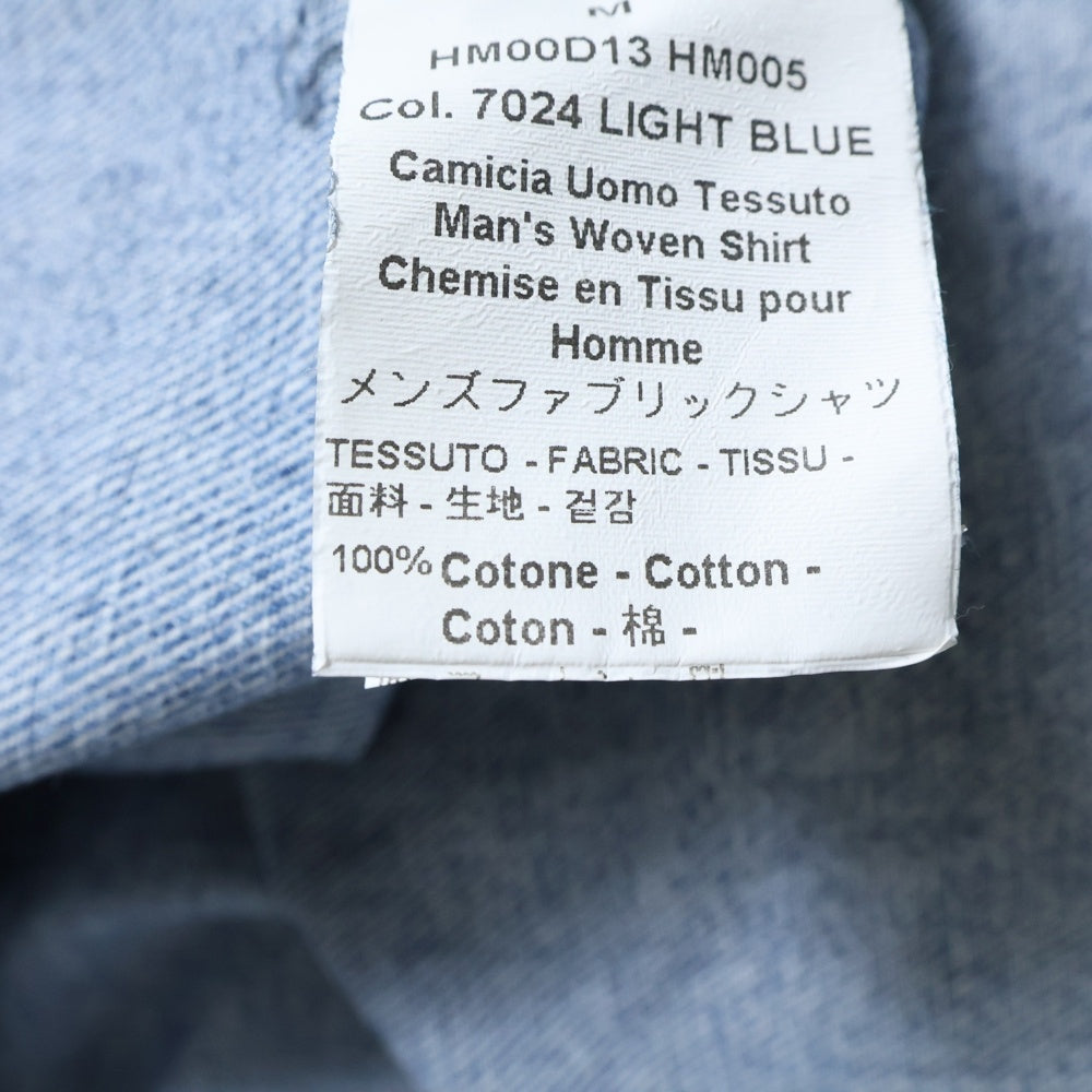 HED MAYNER(ヘドメイナー) 22AW DESTROYED DENIM SHIRT ダメージ加工 デニムジャケット HM00D13