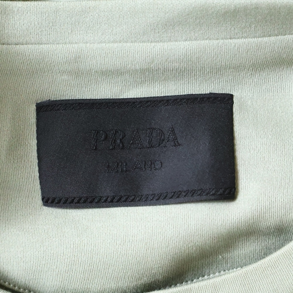 PRADA(プラダ) 24SS 三角ロゴプレート 半袖クルーネックTシャツカットソー カーキ