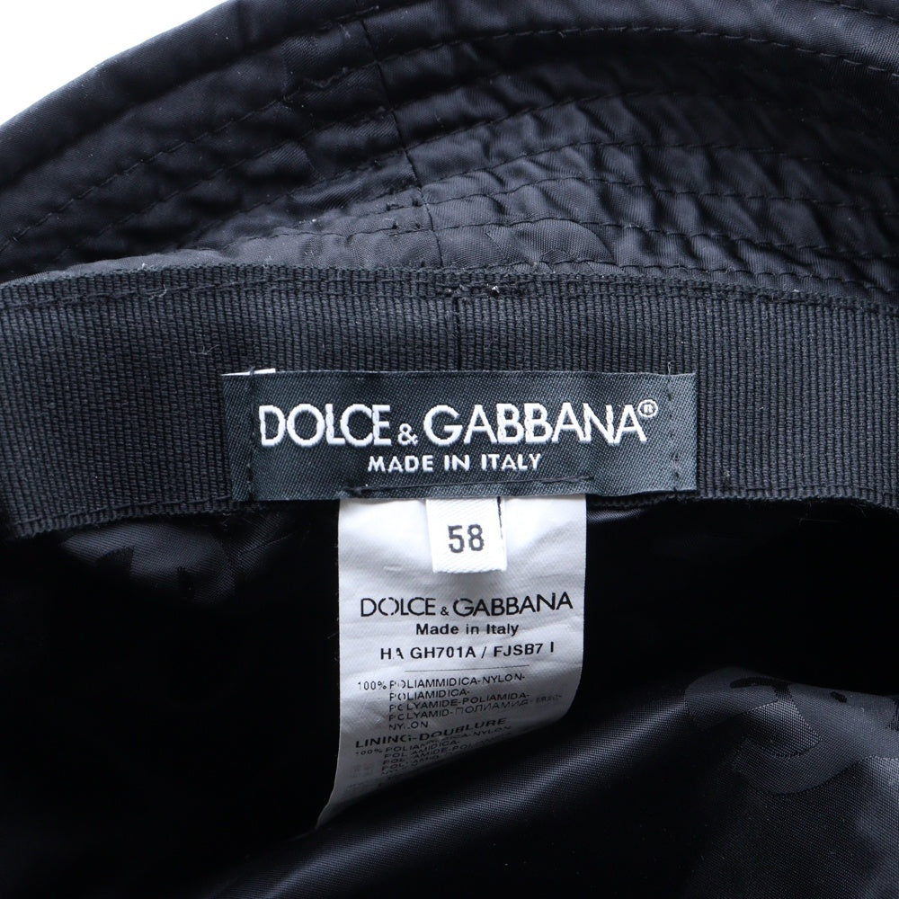 DOLCE & GABBANA(ドルチェアンドガッバーナ) DG モノグラム バケットハット HAGH701A/FJSB7 ブラック