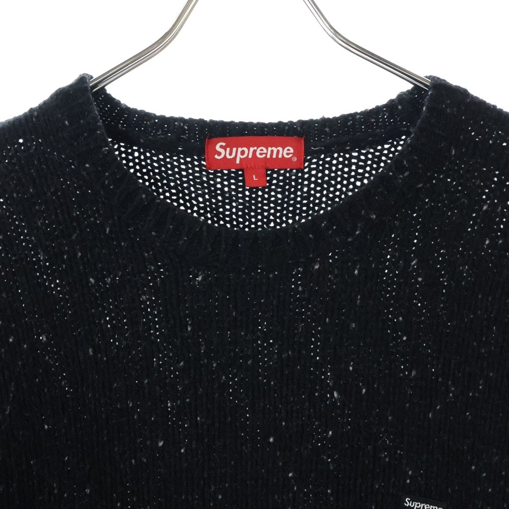 SUPREME(シュプリーム) 22AW Small Box Speckls Sweater スモールボックス スペクルドニットセーター ブラック