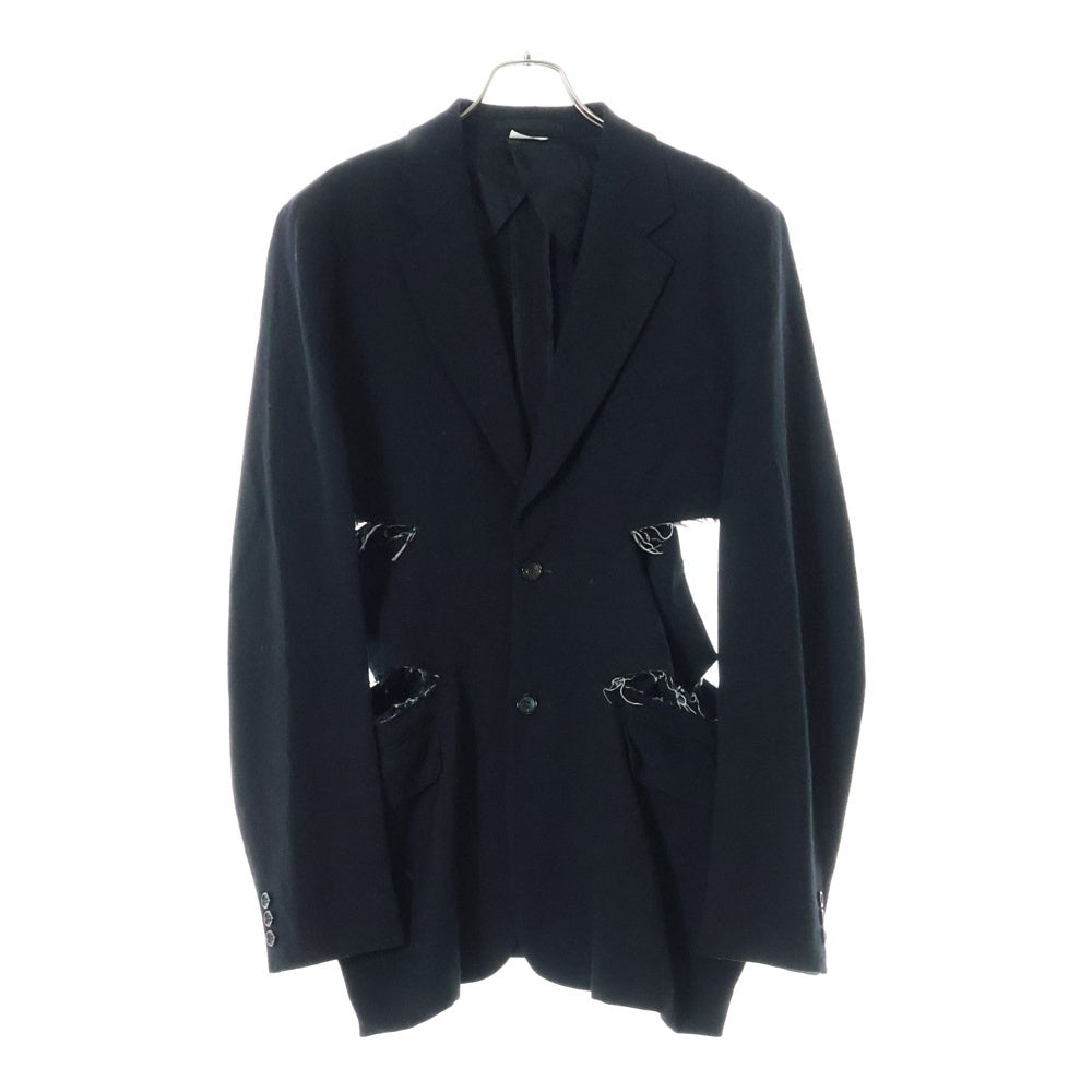 COMME des GARCONS HOMME PLUS(コムデギャルソンオムプリュス) 24AW カットアウトテーラード ジャケット ブラック PN-J055
