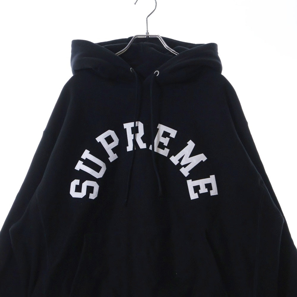 SUPREME(シュプリーム) 25SS ×Champion Hooded Sweatshirt アーチロゴプルオーバーパーカー ブラック