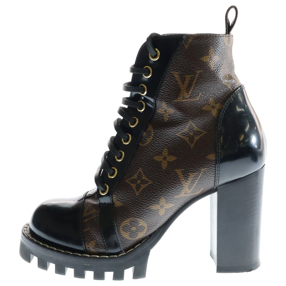 LOUIS VUITTON(ルイヴィトン) モノグラム スタートレイル アンクルブーツ ブラウン 1A2Y7W シューズ レディース