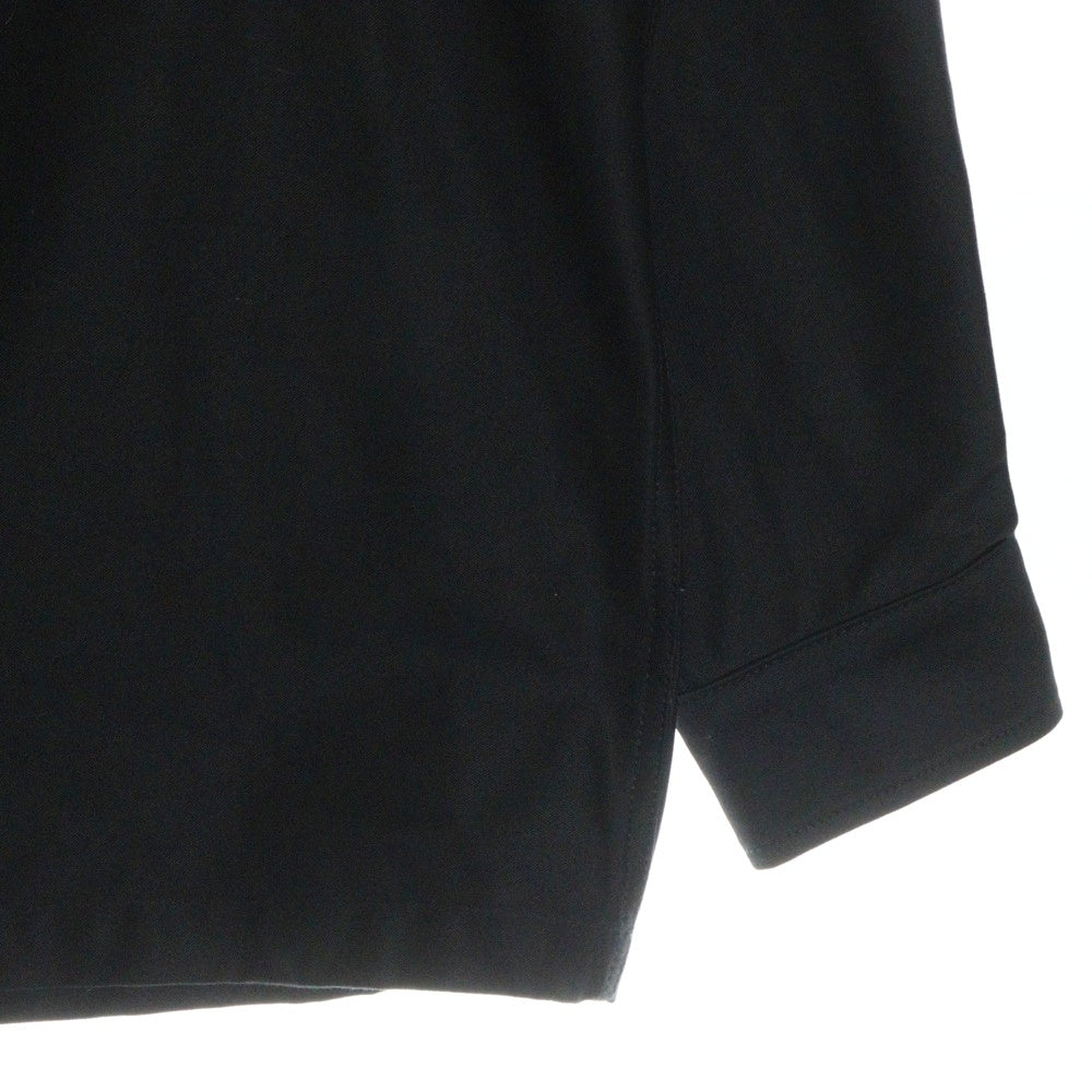 WTAPS(ダブルタップス) 24SS CBW 01 LS COTTON SATIN IDENTITY バッグロゴ後刺繍 ユーティリティ カーゴジャケット ブラック 241CWDT-SHM02