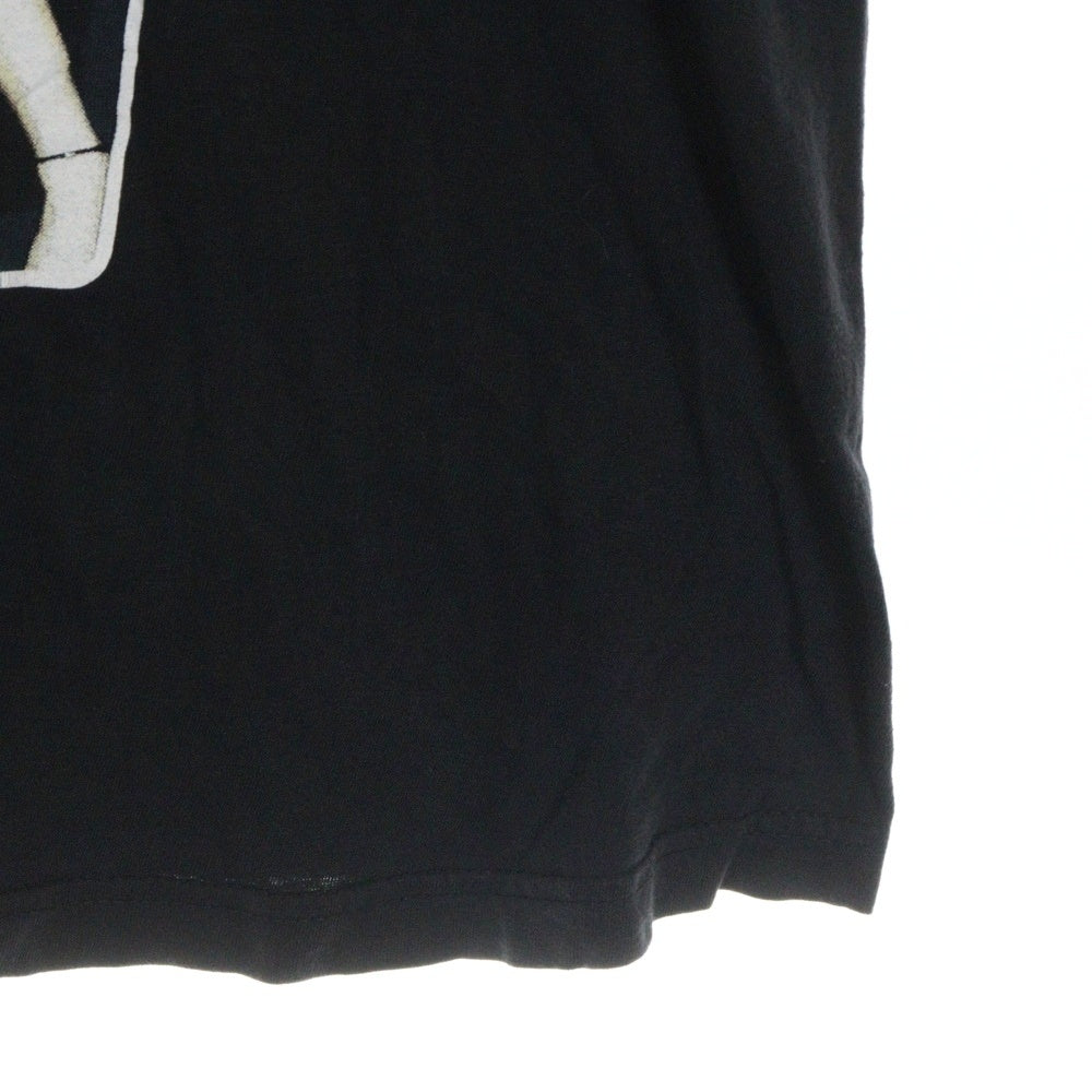 VINTAGE(ヴィンテージ) 90s REDWOOD CORRS プリント クルーネック半袖Tシャツ ブラック