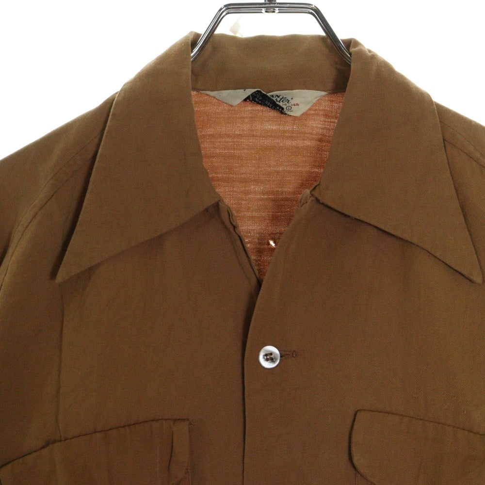 VINTAGE(ヴィンテージ) 50s Swingster レーヨン長袖シャツ ブラウン
