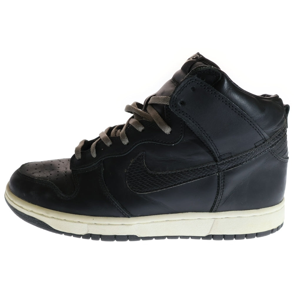 NIKE(ナイキ) 【観賞用 2001年製】×Stussy Dunk HIgh Plus B × ステューシー ダンク ハイ プラス B ハイカットスニーカー 302763-001 ブラック US10/28cm