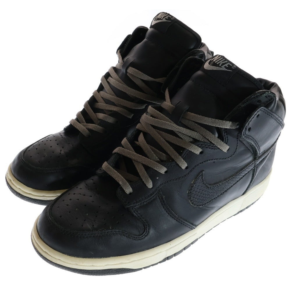 NIKE(ナイキ) 【観賞用 2001年製】×Stussy Dunk HIgh Plus B × ステューシー ダンク ハイ プラス B ハイカットスニーカー 302763-001 ブラック US10/28cm